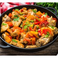 Chicken or Beef w. Mixed Vegetables